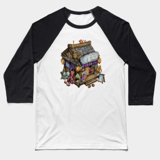 Yokai house Baseball T-Shirt